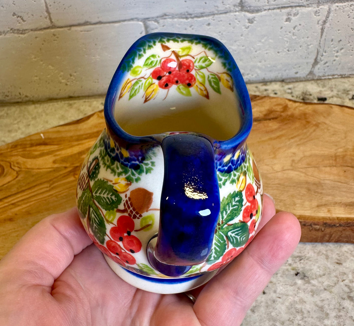 Kalich, A1, Fox, Berries and Acorn, Creamer/Small Pitcher 6 oz