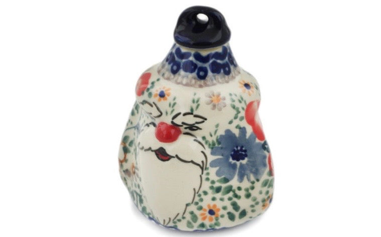 Manufaktura, Unikat Sweet Pea, Santa Christmas Ball Ornament 4"