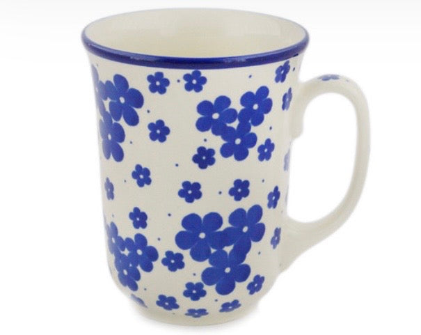 Ceramika Artystyczna, Cobalt Meadow Bistro Mug 18 oz