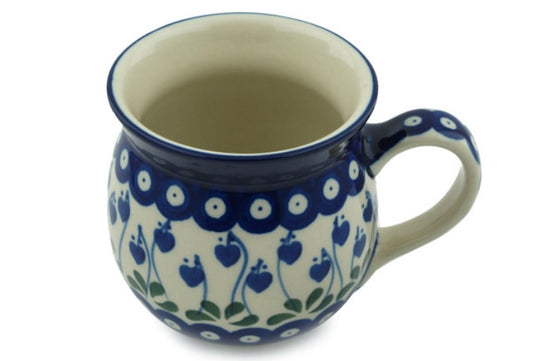 Ceramika Artystyczna Polish Pottery, Bleeding Hearts, Bubble Mug 16 oz