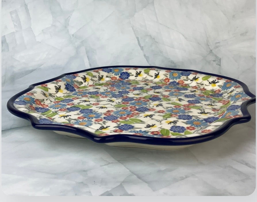 Ceramika Artystyczna, Unikat U5158, 8 Point Platter/Plate