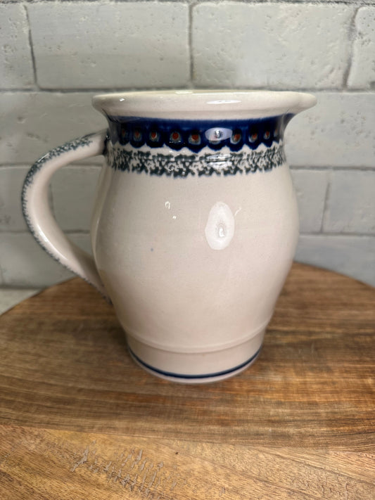 Zaklady Polish Pottery, Traditional Pitcher, Preowned
