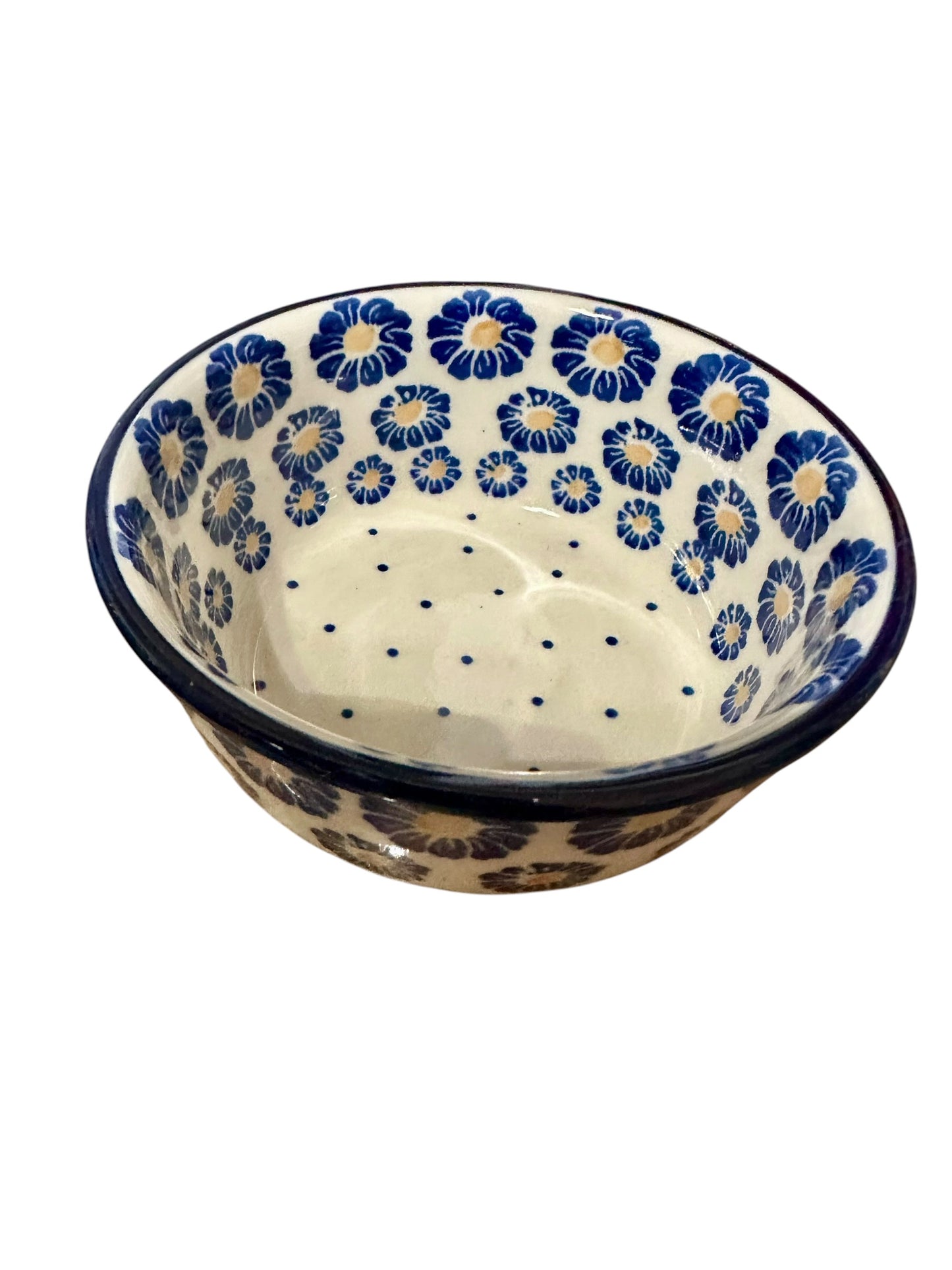 Ceramika Artystyczna, Blue Zinnia, Bowl 5"