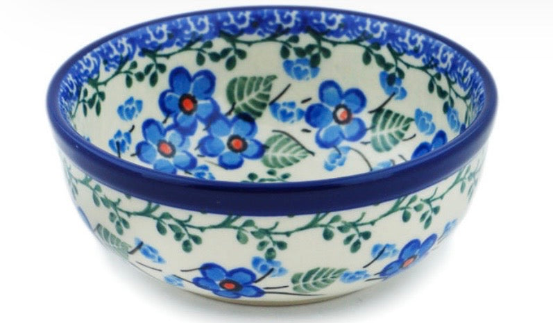 Ceramika Artystyczna, Blue Blossom, Small Bowl 4"