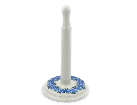 Ceramika Artystyczna, Blue Rose, Paper Towel Holder