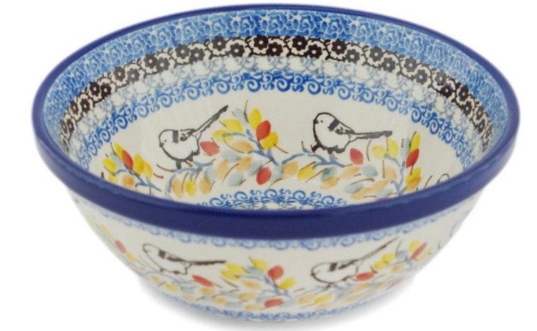 Ceramika Artystyczna, U5235, Birds and Botany, Bowl