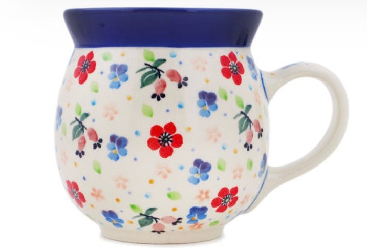 Ceramika Artystyczna, Unikat U4975, Full Bloom, Large Bubble Mug