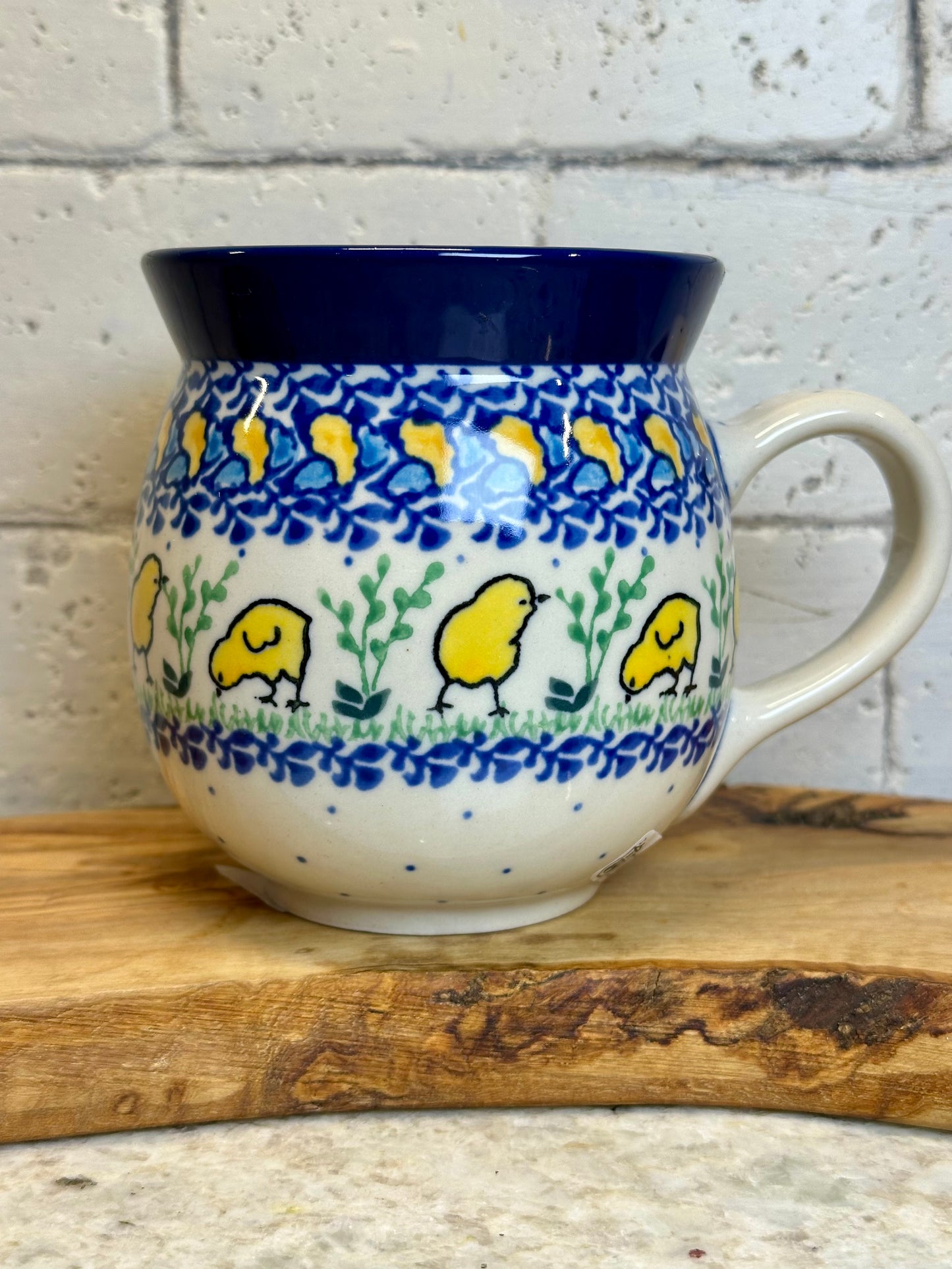 Ceramika Artystyczna, Chicks and Plants, Large Bubble Mug
