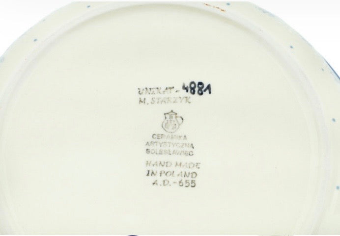 Ceramika Artystyczna, Village In Spectrum, Medium Round Baker with Handles