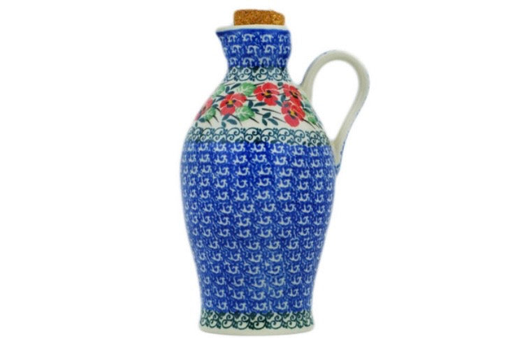 Ceramika Artystyczna, Red Pansy, Bottle