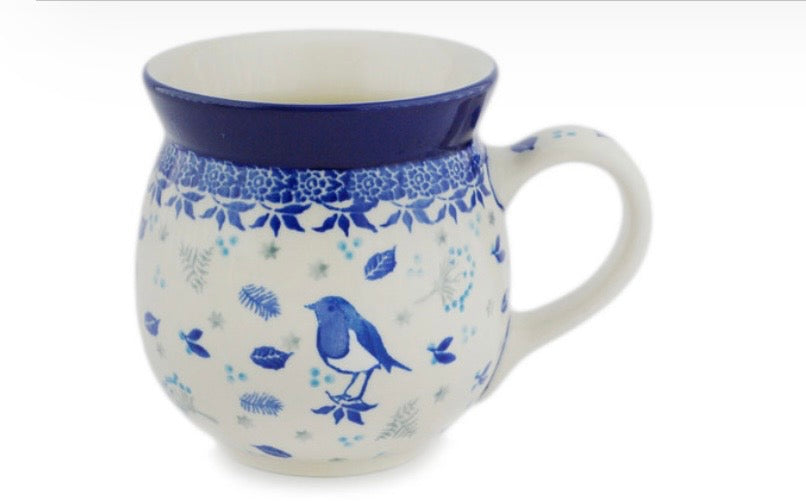 Ceramika Artystyczna, Patient Bluebird, Large Bubble Mug