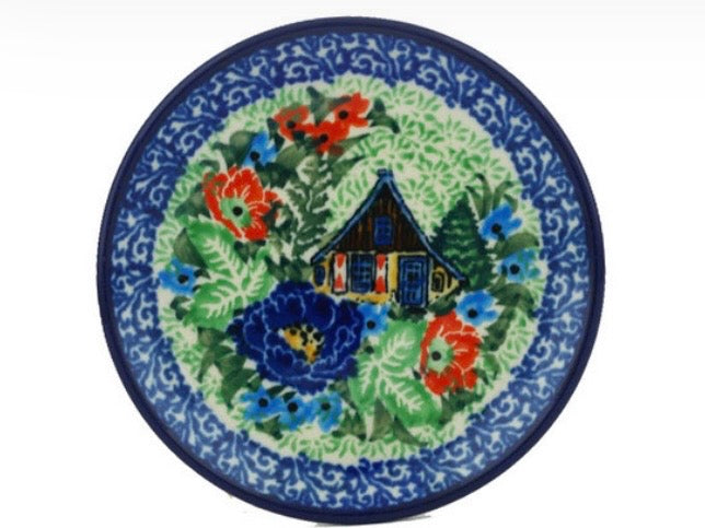 Ceramika Artystyczna, U4127 Autumn Chalet, Coaster/Mini Plate