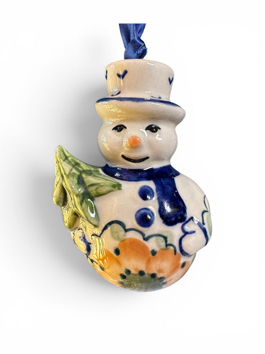 Manufaktura, Avery, Snowman with Tree, Ornament