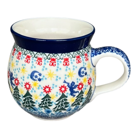 Mug, Belly Mug, 12 oz Medium in "Silent Night" by Ceramika Artystyczna