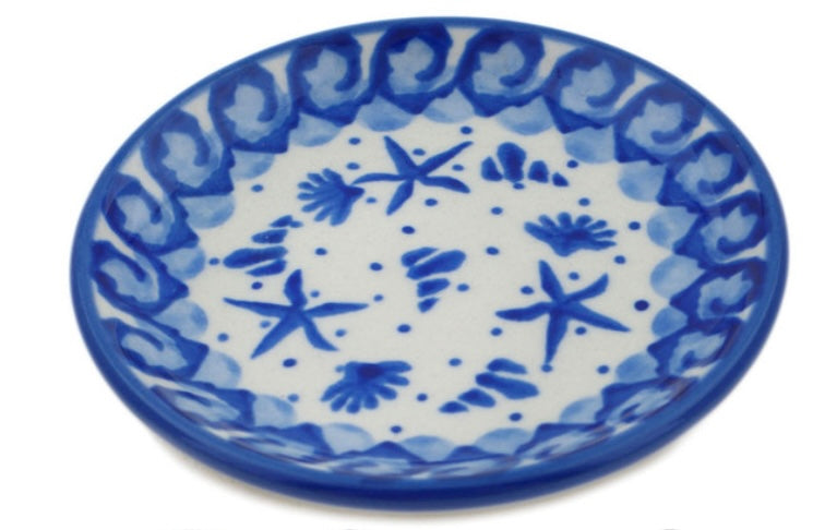 Ceramika Artystyczna Polish Pottery, Seaside Wonder, Coaster/Mini Plate