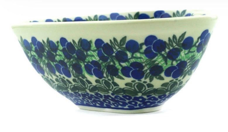 Ceramika Artystyczna, Blueberry Fields Forever, Heart Shaped Bowl