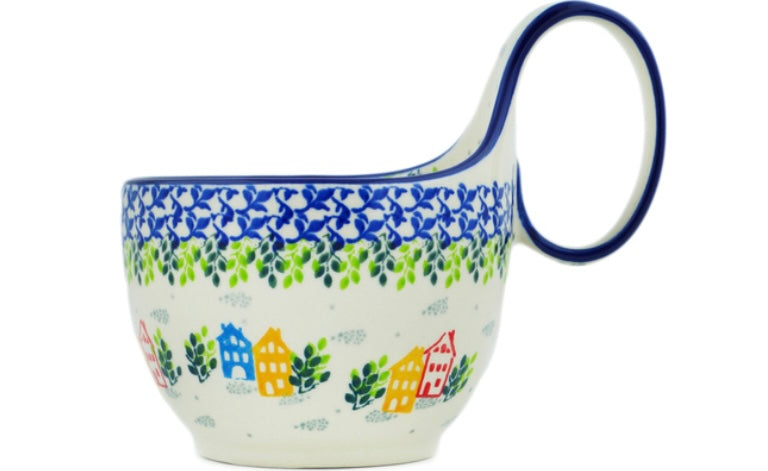 Ceramika Artystyczna, Unikat U4938 Sweet Little Village, Loop Mug
