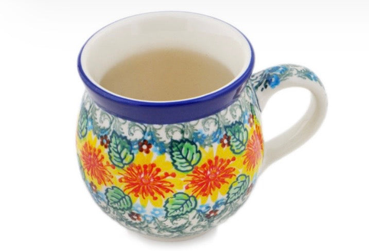 Ceramika Artystyczna, U4204, Marigold Chain, Medium Bubble Mug