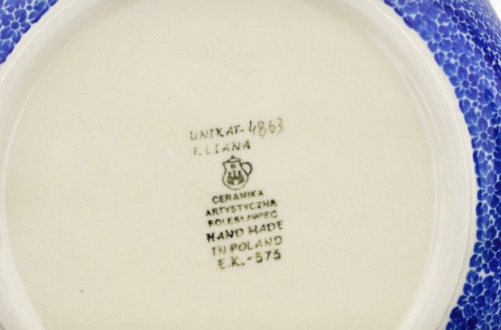 Ceramika Artystyczna, U4863 Carnation Valley,  Large Mixing Bowl  11"