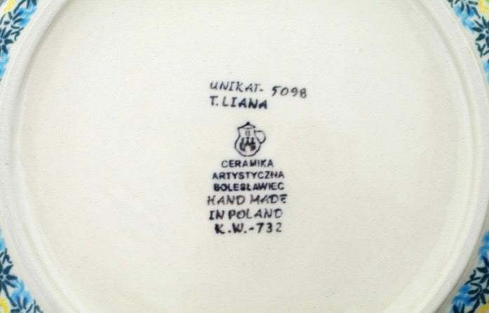 Ceramika Artystyczna, U5098, Relaxing Days, Medium Round Baker with Handles