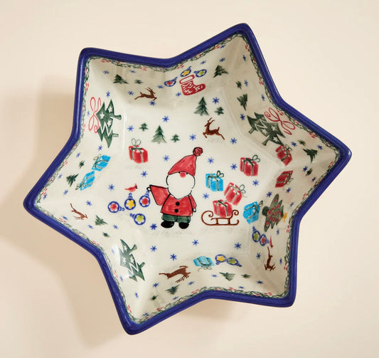 Kalich, Holly Jolly Star, Large Bowl