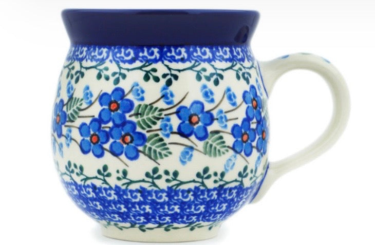 Ceramika Artystyczna, Blue Blossom, Medium Bubble Mug