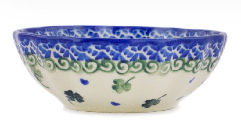 Bona, Lucky Clovers, Scalloped Bowl