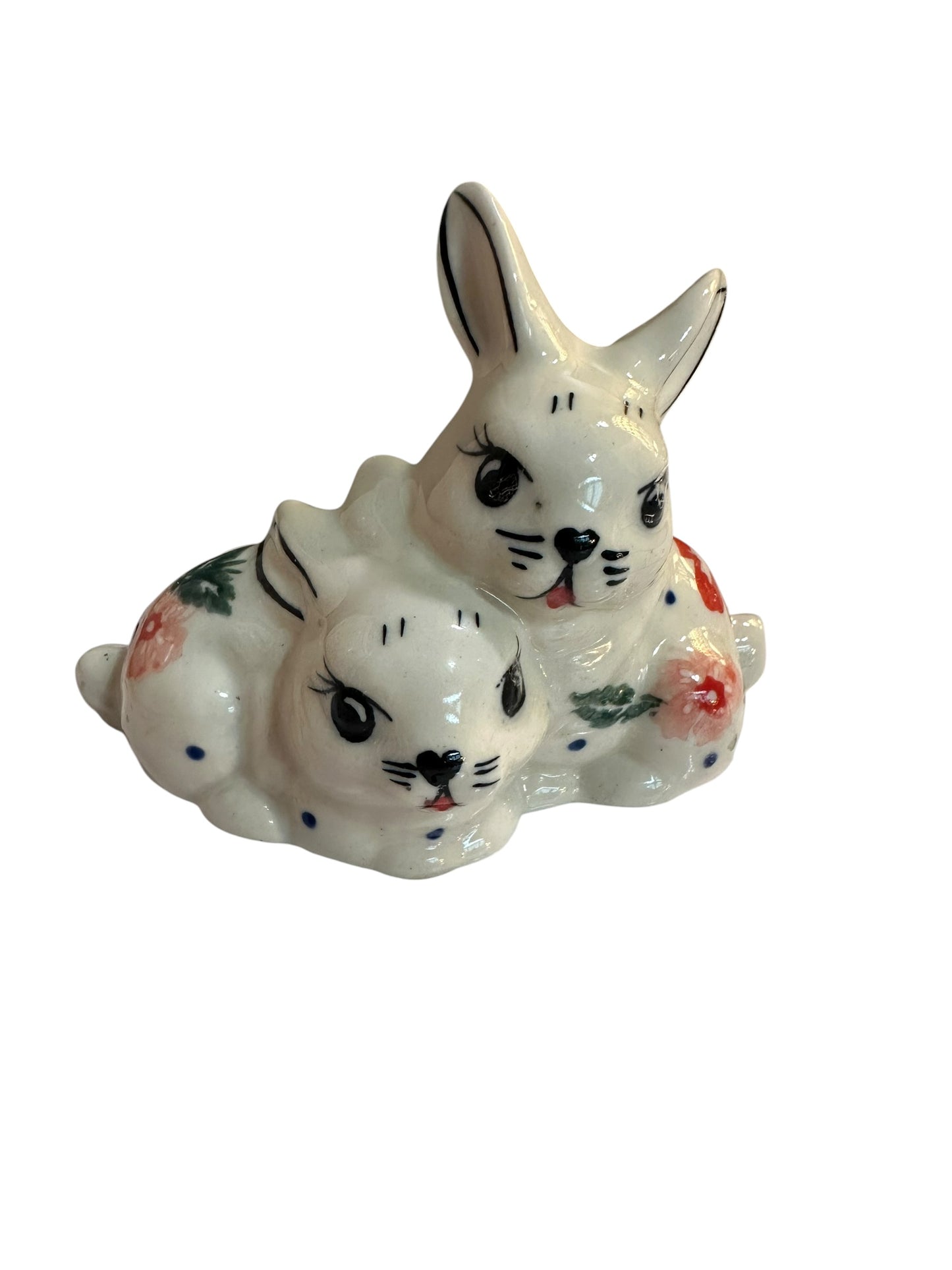 Bona, Hibiscus Splendor, Cuddling Bunnies Figurine