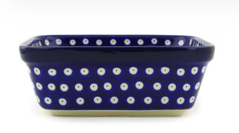 Ceramika Artystyczna, Blue Eyes, Square Bowl 8"