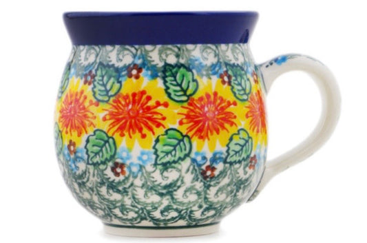 Ceramika Artystyczna, U4204, Marigold Chain, Medium Bubble Mug