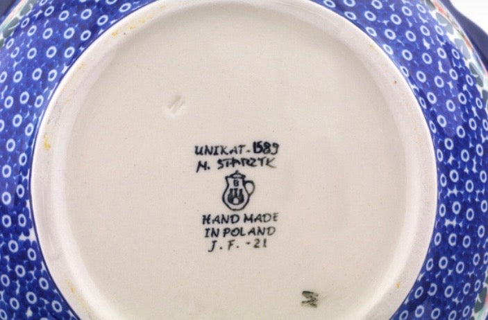 Ceramika Artystyczna, Unikat Spring Garden, Scalloped Bowl