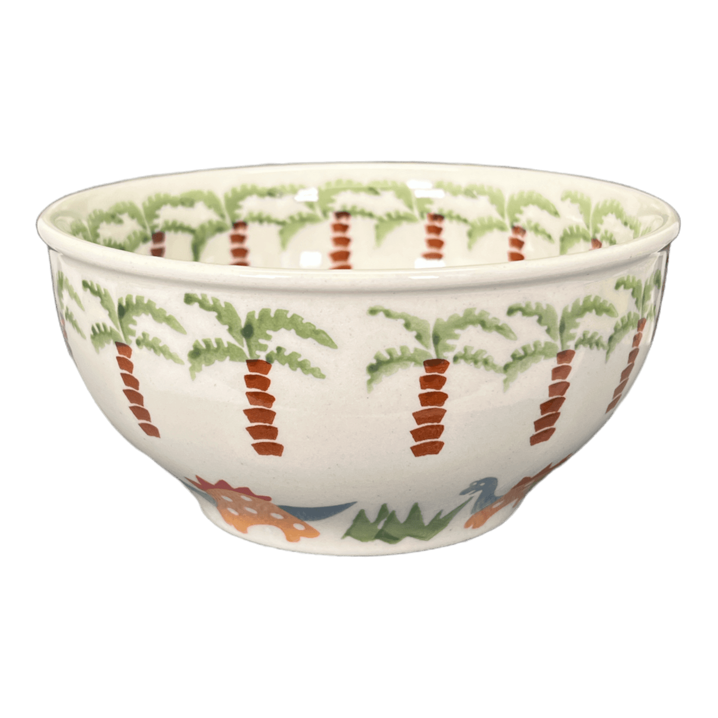 Bowl, Round, Tapered, 5.25" in "Dinosaur Park" by Manufaktura