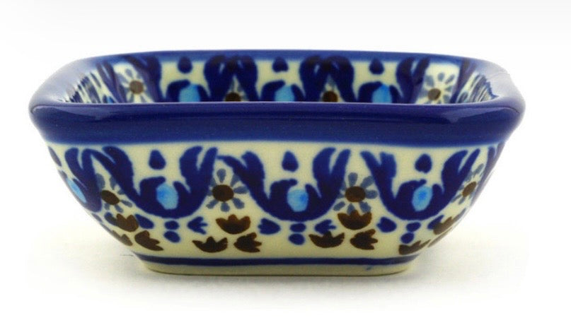 Ceramika Artystyczna, Blue Ice, Square Bowl