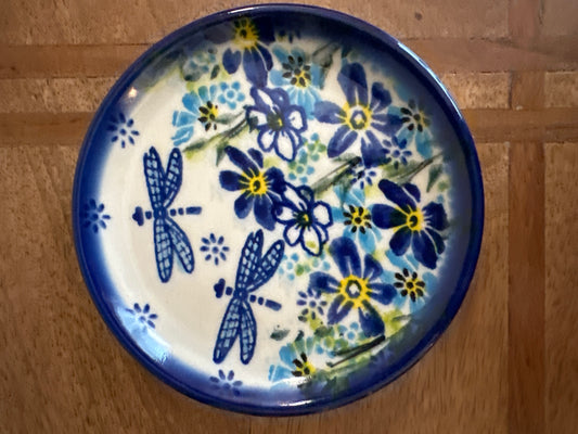 Vena Polish Pottery Dragonfly Delight Coaster
