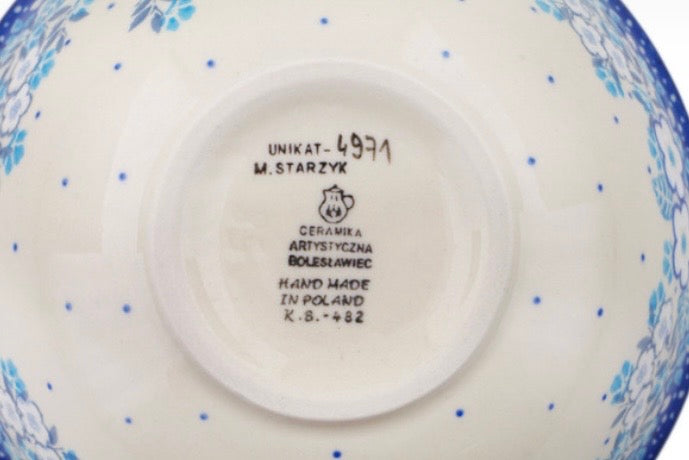 Ceramika Artystyczna, Unikat, U4971, Floral Animation, Bowl