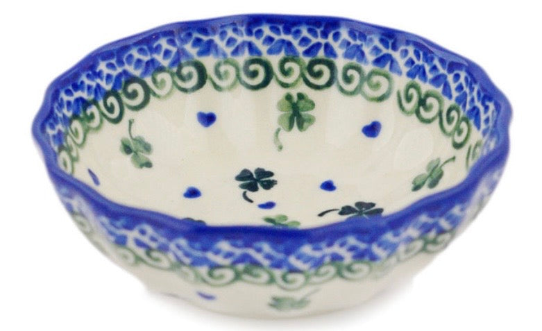 Bona, Lucky Clovers, Scalloped Bowl