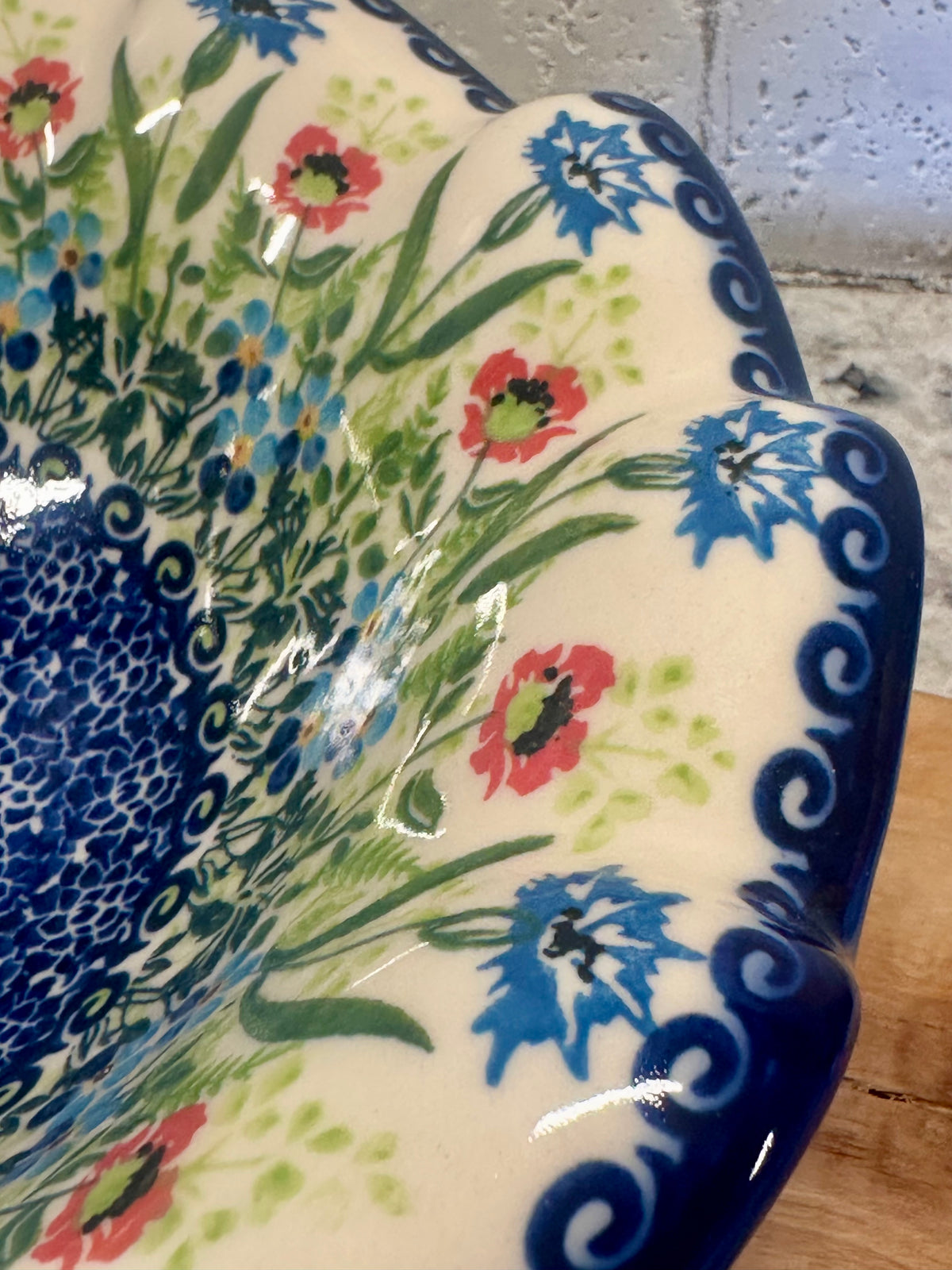 Kalich, 2026 Brand New Shape! Poppy Field, Large Wave Bowl