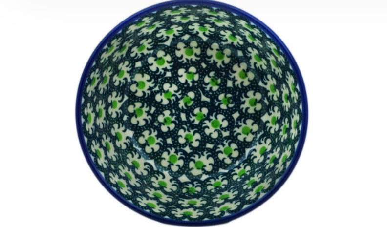 Ceramika Artystyczna, Green Crown, Bowl, 5"