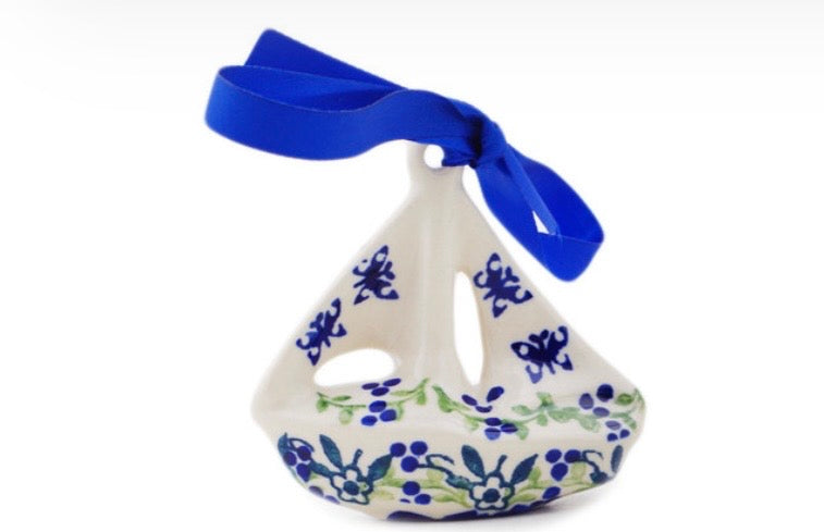 Manufaktura, Last Summer Flowers, Sailboat Ornament