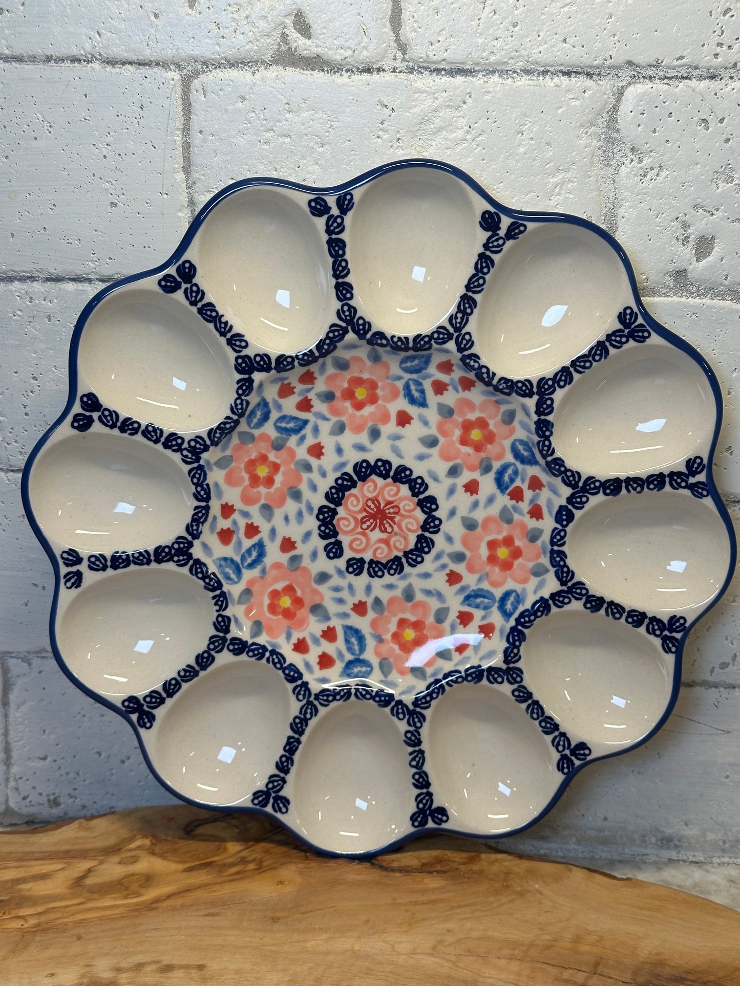 Manufaktura, Calico, Egg Plate