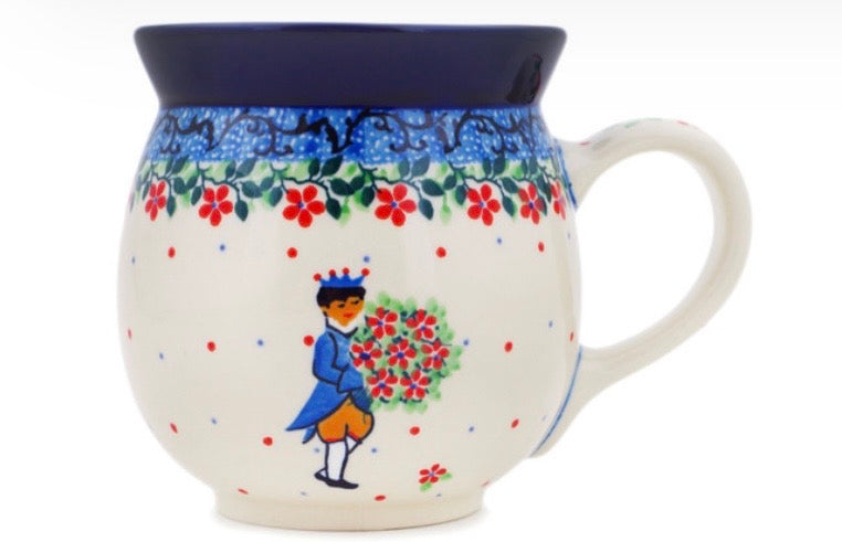 Ceramika Artystyczna, U4825, Charming Prince, Large Bubble Mug 16 oz