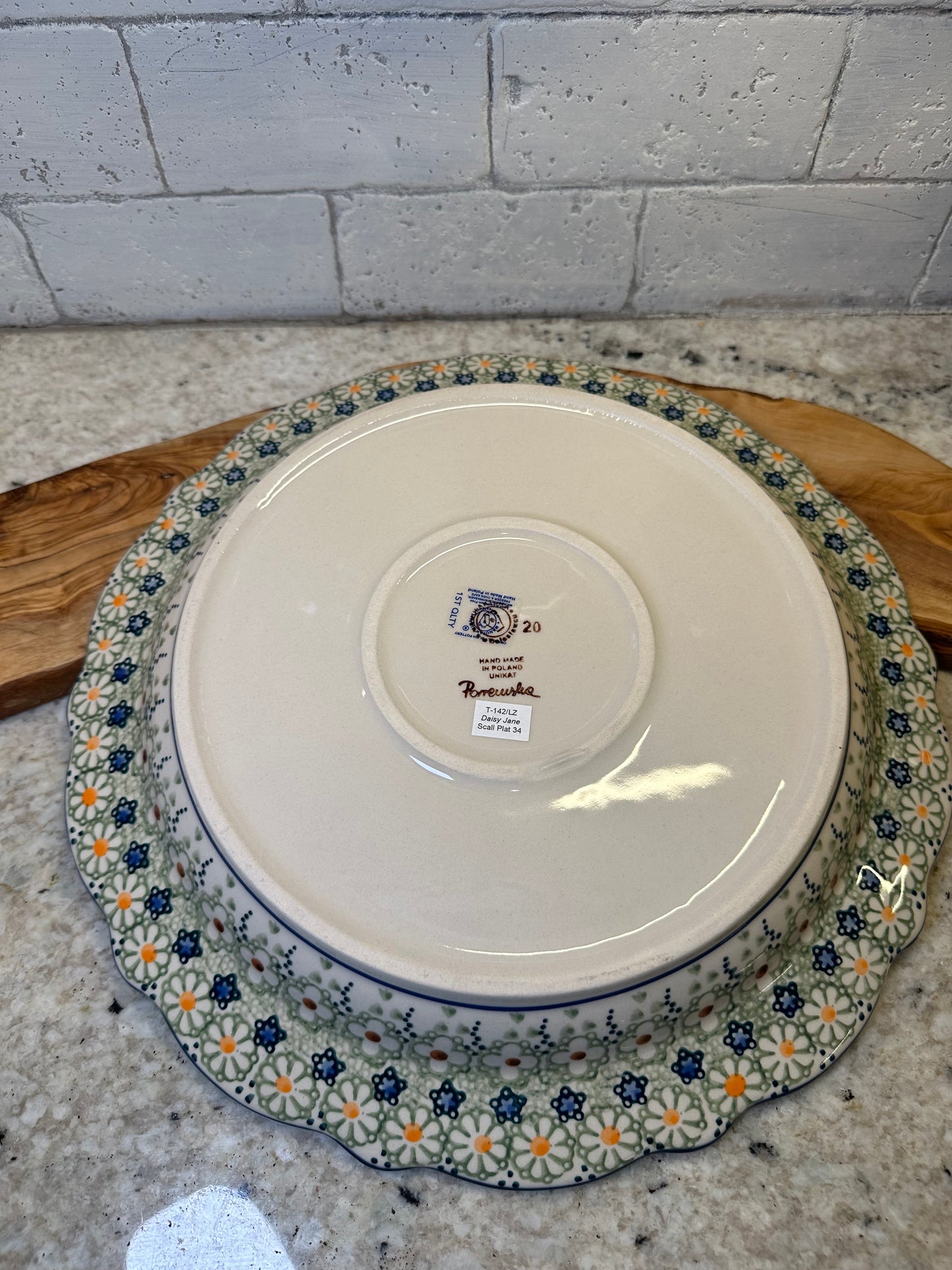 Manufaktura, Daisy Jane, Scalloped Large Platter