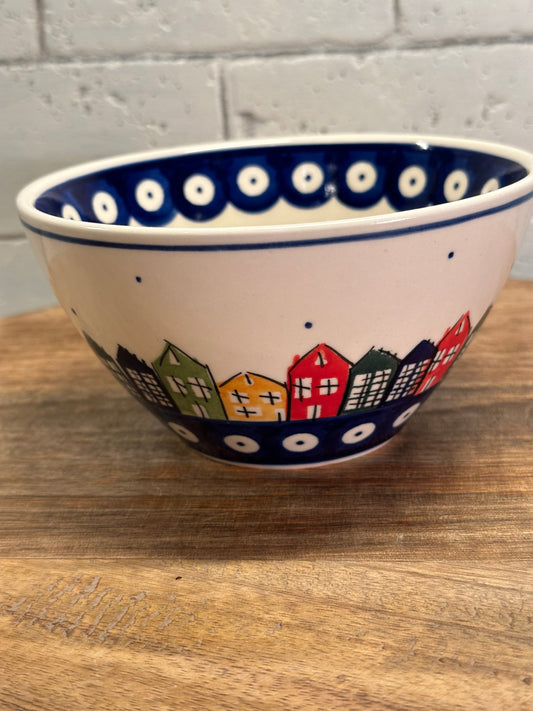 Ceramika Amfora Polish Pottery, Signature Unikat, Polish Town, Bowl