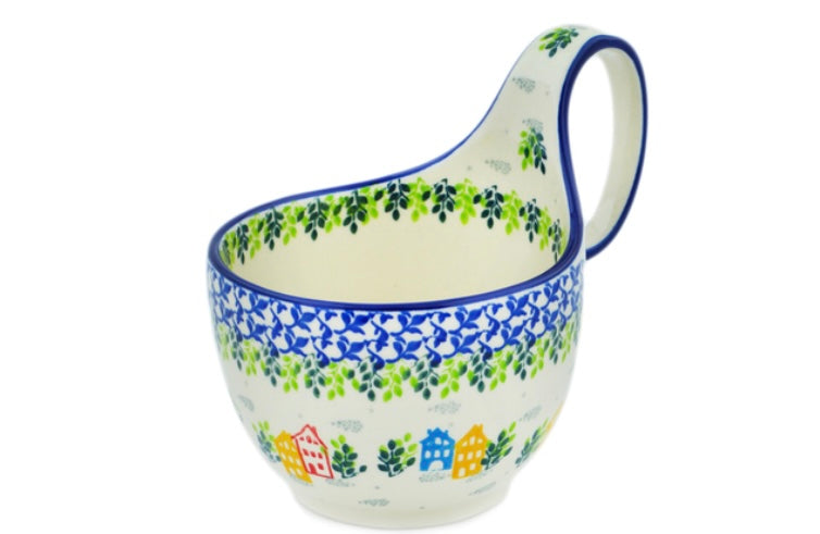 Ceramika Artystyczna, Unikat U4938 Sweet Little Village, Loop Mug