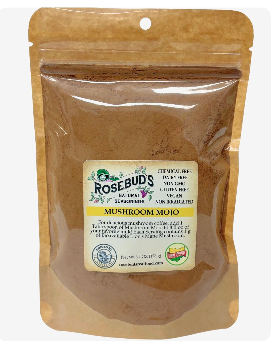 Rosebud's Real Food, Mushroom Mojo 6.4 oz