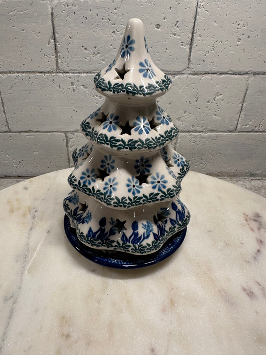Ceramika Artystyczna Polish Pottery, Butterfly Medium Tree Luminary