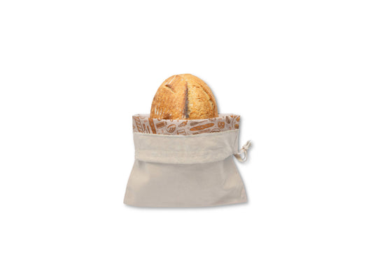 Bee's Wrap, Artisan Bread Bag-Natural, Bakery Lane, Lined Bees Wrap