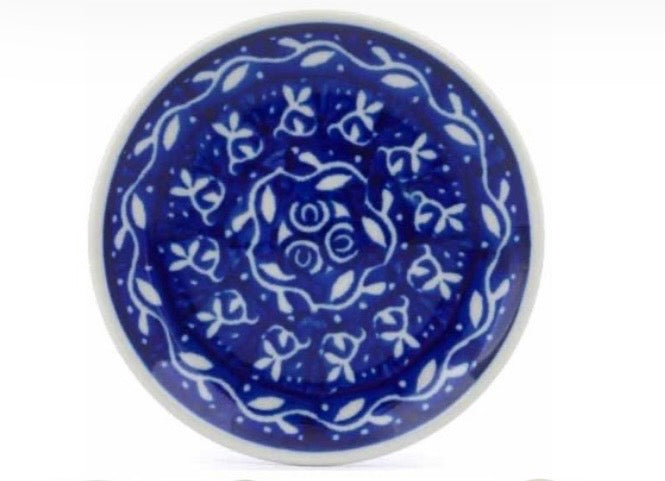 Ceramika Artystyczna, Blue Rope Vine, Coaster/Mini Plate