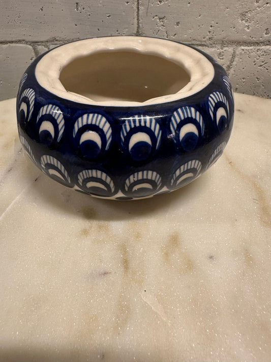 Millena Polish Pottery, Cup, Bowl, Warmer/Heater 4"