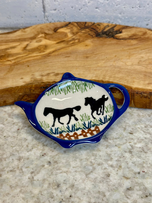Manufaktura, Horsin' Around, Teapot, Teabag/Spoon Rest Holder